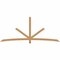 Ekena Millwork Alberta Timber Gable Bracket, Western Red Cedar, 108"W x 45"H x 1 1/2"D x 3 1/2"F, 10/12 Pitch GBW108X45X0204ALB00SWR - alternate 1